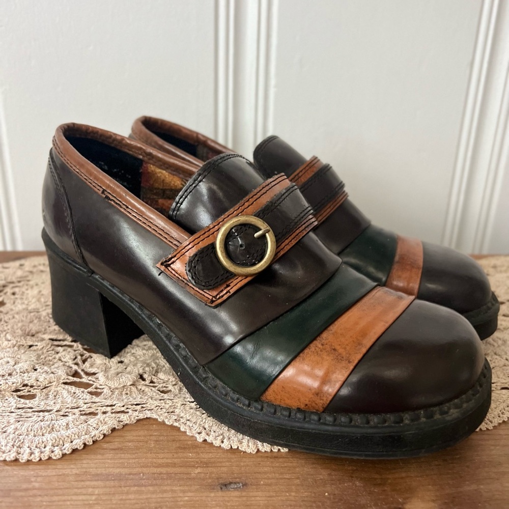 Vintage Zodiac Dark Academia Clunky Platform Loafers - Picture 2 of 8